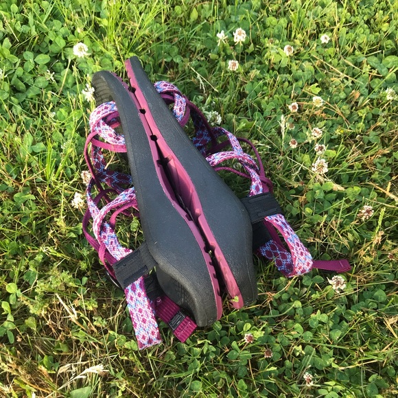 chaco z/cloud x2 remix sandals berry poplin w9 - Picture 3 of 6